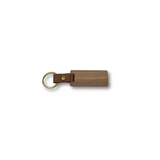 Engraved Wooden Keychain in Dark Brown