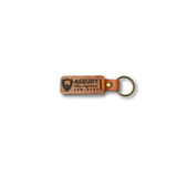 Engraved Alumni Keychain in Light Brown