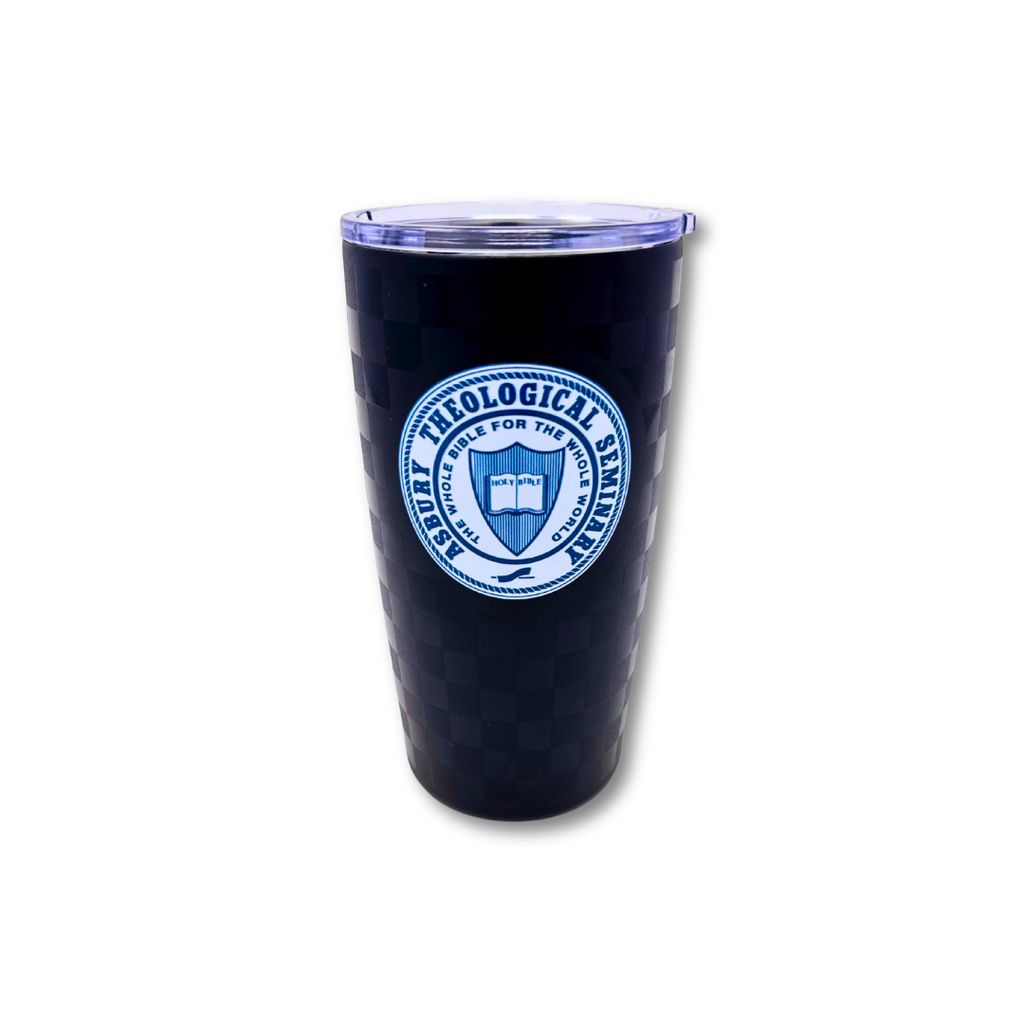 20oz Black and Onyx Checkered Tumbler