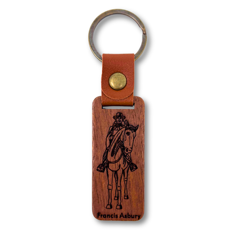 Francis Asbury Statue Keychain