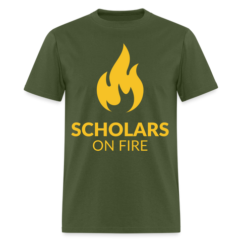 Scholar on Fire T-Shirt - military green