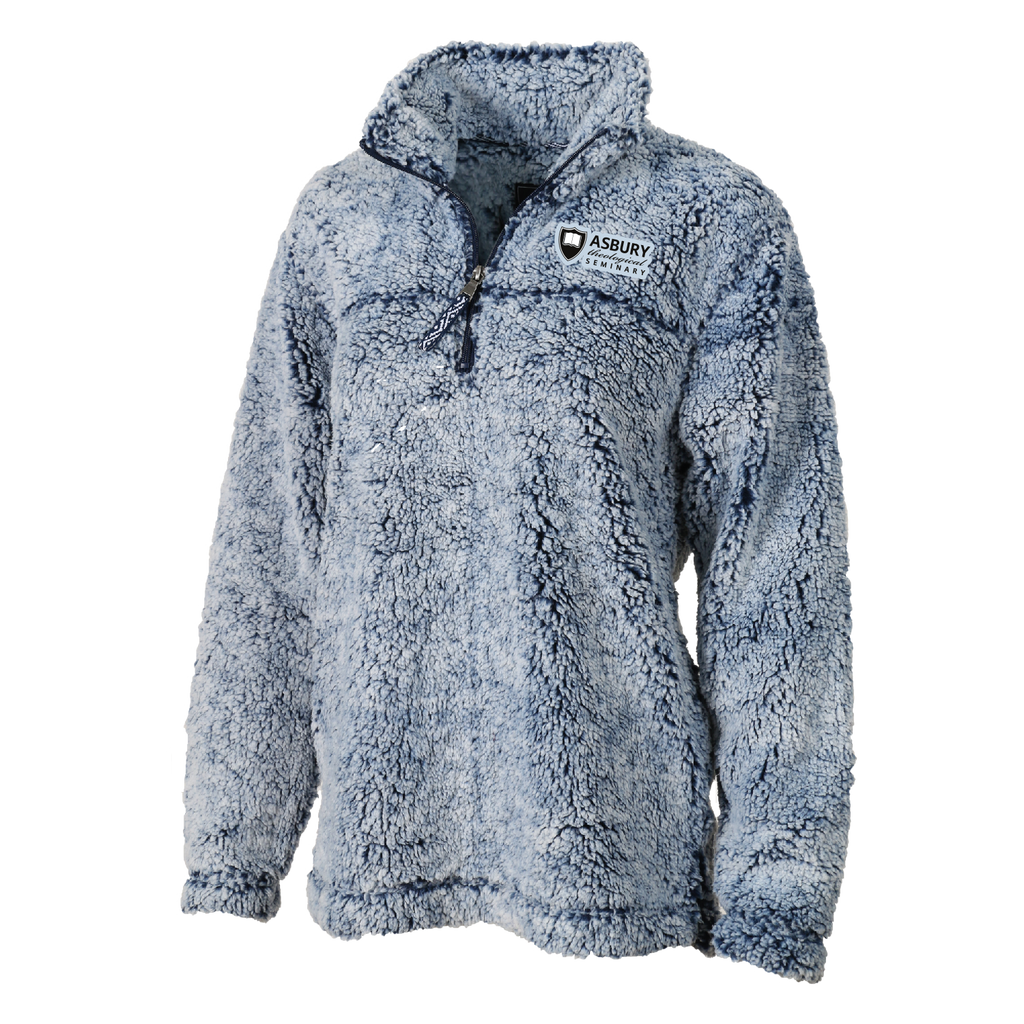 Quarter Zip Fleece Sherpa (Blue)