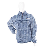 Quarter Zip Fleece Sherpa (Blue)