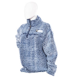 Quarter Zip Fleece Sherpa (Blue)